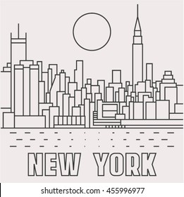 New York, vector illustration