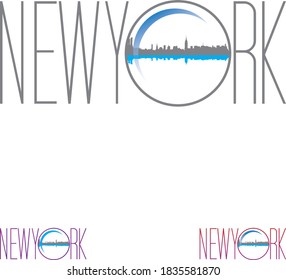 new york, vector, illustration, art, design. icon, graphic, silhouette