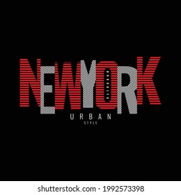 New york vector illustration and typography, perfect for t-shirts, hoodies, prints etc.