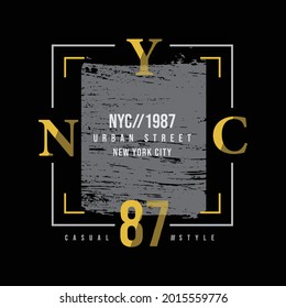 New york vector illustration and typography, perfect for t-shirts, hoodies, prints etc.