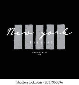 New york vector illustration and typography, perfect for t-shirts, hoodies, prints etc.