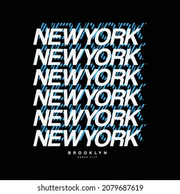 New york vector illustration and typography, perfect for t-shirts, hoodies, prints etc.