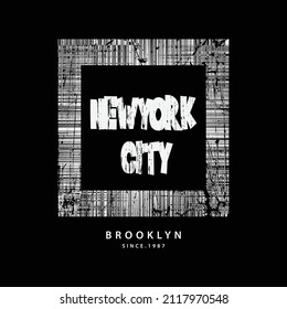 New york vector illustration and typography, perfect for t-shirts, hoodies, prints etc