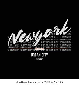 New york vector illustration and typography, perfect for t-shirts, hoodies, prints etc.