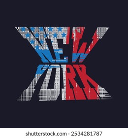 New york vector illustration and typography, perfect for t-shirts, hoodies, prints etc.