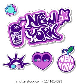 new york vector stickers