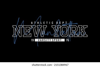 new york vector t-shirt and apparel design, typography, print, poster,etc. 