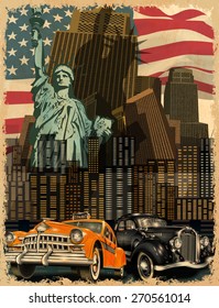 New York vintage poster.