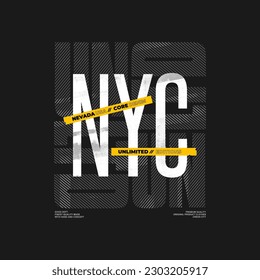 New York  vintage typography text.Design for fashion graphics, t shirt prints.
