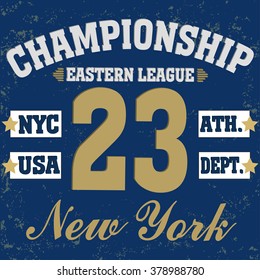 New york vintage typography, t-shirt graphics