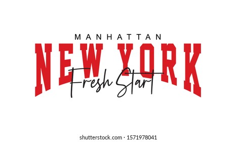 "New York" writing typography, tee shirt graphics,Black and white slogan.t-shirt printing.Can be used on t-shirts, hoodies, mugs, posters and any other merchandise.