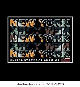 new york,brooklyn city,tee,element,typography,graphic t shirt for print vector illustration design