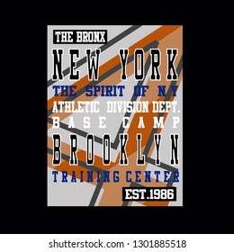 New york,brooklyn,lettering graphics design vector illustration for t shirt