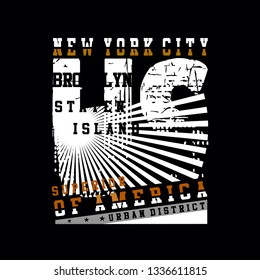 new york,brooklyn,lettering,images tee element vintage graphic t shirt print vector illustration typography design