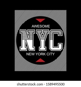 new york,brooklyn,tee typography graphic t shirt print vector illustration design