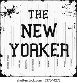 The New Yorker Tee Graphic Design