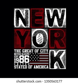 new york,tee element vintage graphic t shirt print vector typography illustration design