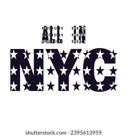 new york,we are great,t-shirt print poster vector illustration