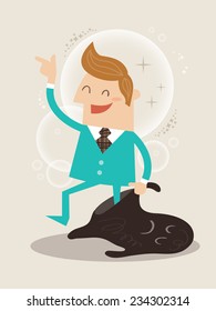 New you self improvement concept illustration