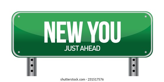 new you sign illustration design over a white background