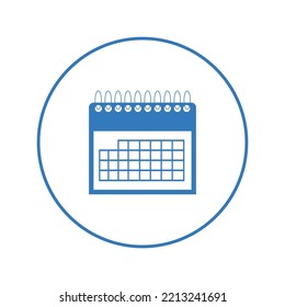 New your ring calendar icon | Circle version icon |
