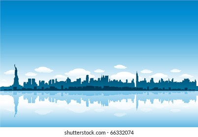 New Yrok City skyline vector illustration