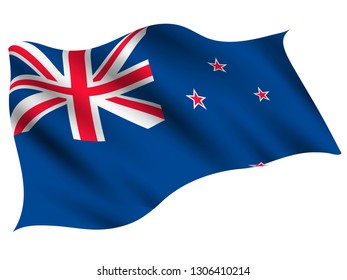 New Zealand Country Flag Icon Stock Vector (Royalty Free) 1306410214 ...