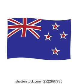 New Zealand country flag vector illustration design