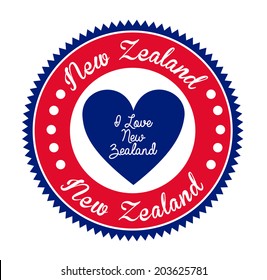 New zealand design over white background, vector illustration