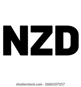 New Zealand dollar currency symbol vector illustration