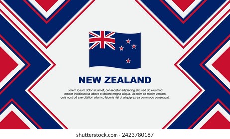 New Zealand Flag Abstract Background Design Template. New Zealand Independence Day Banner Wallpaper Vector Illustration. New Zealand Vector