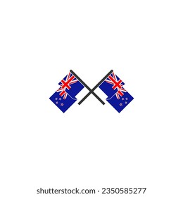 New Zealand flag icon set, New Zealand independence day icon set vector sign symbol