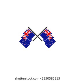 New Zealand flag icon set, New Zealand independence day icon set vector sign symbol