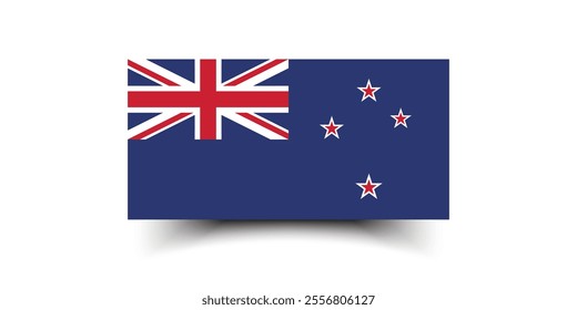 New Zealand flag official colors and proportion digital vector illustration