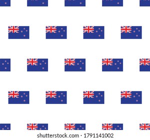 Neuseeland Flaggen nahtlos Muster.  neuseeländischer Flaggentexturvektor 