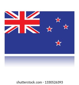 New Zealand flag. Simple vector New Zealand flag