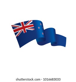 New Zealand flag, vector illustration