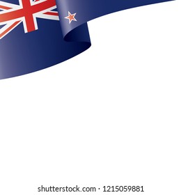 New Zealand flag, vector illustration on a white background
