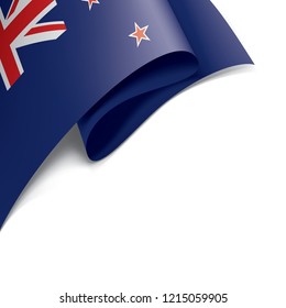 New Zealand flag, vector illustration on a white background