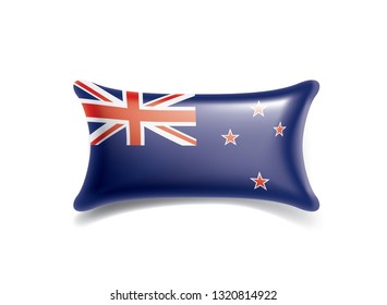New Zealand flag, vector illustration on a white background