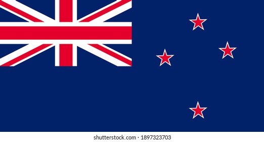 Neuer Vektorgrafik-Neuseelands-Flag