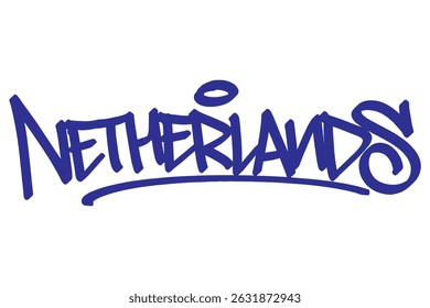 New Zealand graffiti tag in bold vector lettering on transparent background, showcasing vibrant urban culture and creative street art. Perfect for hip hop, youth, and cultural design projects.