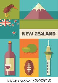 new zealand icon set