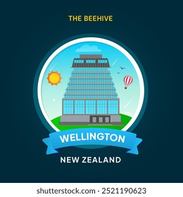 New Zealand Landmark Badge, The Beehive