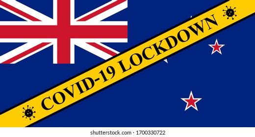 new zealand lockdown preventing coronavirus spread or outbreak. covid-19 new zealand precaution to lock down virus infection