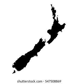 New Zealand Map. eps10 illustration.