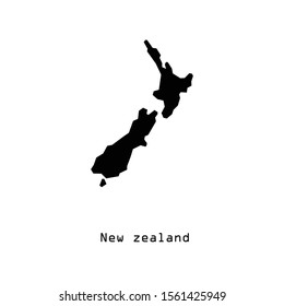 New zealand map icon in trendy flat style isolated on white background. Symbol for your web site design, logo, app, UI. Vector illustration, EPS
