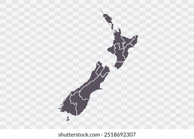 New Zealand Map Smoke Color on White Background quality files Png