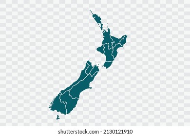 New Zealand Map Teal Green Color On Backgound Png