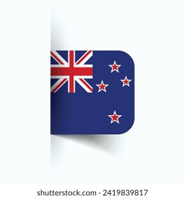 New Zealand national flag, New Zealand National Day, EPS10. New Zealand flag vector icon